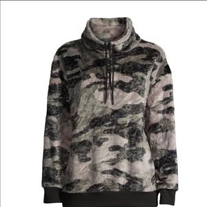 Women’s Half Zip Lounge Pullover Pajama Sweatshirt